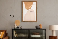 Viltpanelen|Wandpanelen > Silentlines Viltpaneel 4 lijnen taupe 120x60 cm
