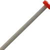 Vlaggenmast met vaste knop wit 200 cm