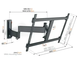 TV & Hifi Steunen > Vogel's TVM 3645 Full-Motion+ L 40 tot 77 inch