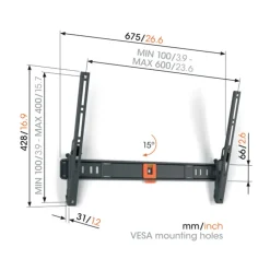TV & Hifi Steunen > Vogel's TV-steun Tilt L - 40 t/m 77 inch