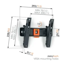 TV & Hifi Steunen > Vogel's TV-steun Tilt S - 19 t/m 43 inch