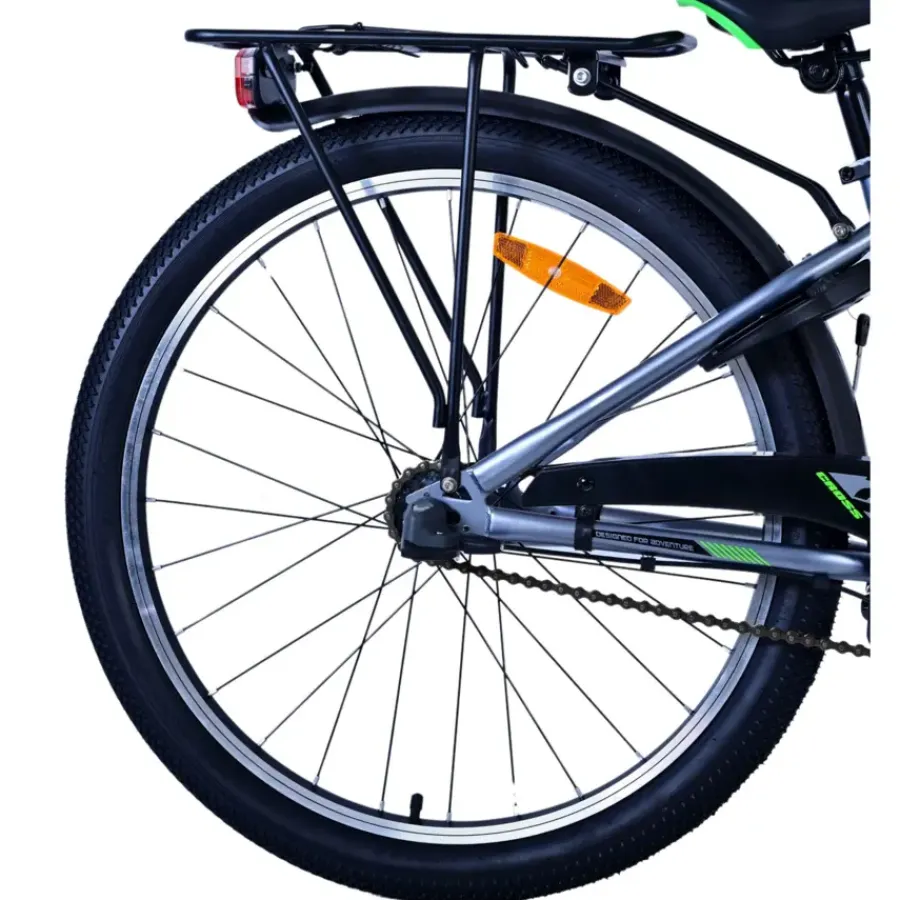 Kinderfietsen > Volare Cross kinderfiets donker grijs 24 inch