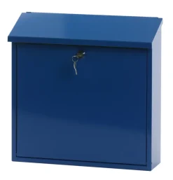 Brievenbussen|Brievenbussen > V-part Brievenbus Malagan blauw