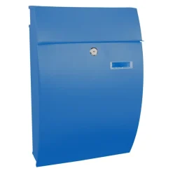 Brievenbussen|Brievenbussen > V-part Brievenbus staal Geronan blauw