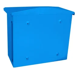 Brievenbussen|Brievenbussen > V-part Brievenbus staal Zamoran blauw