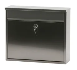Brievenbussen|Brievenbussen > V-part Wandbrievenbus Granadan RVS - 31.5 cm