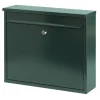 Brievenbussen|Brievenbussen > V-part Wandbrievenbus groen staal - 31.5 cm