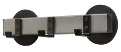 V-Part wandkapstok magnetisch met 3 haken - aluminiumgrijs / zwart