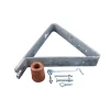 Deurstoppers|Deur Accessoires > Geen Waelbers deuropvangbeugel 55 graden verzinkt complete set