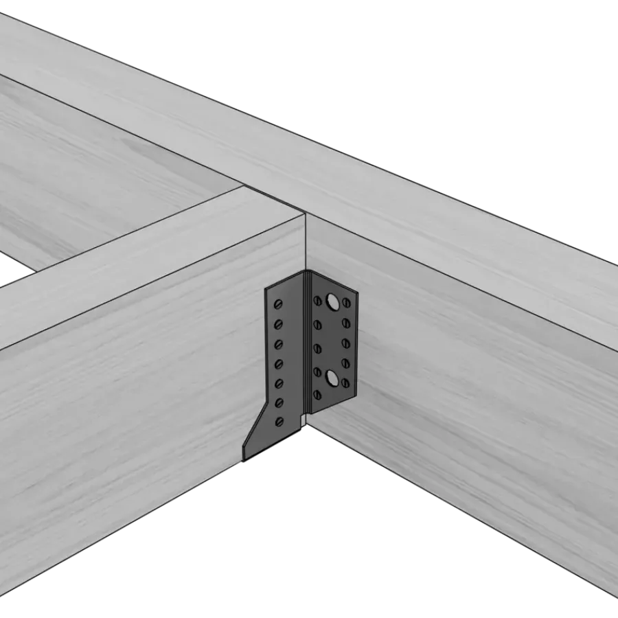 Houtverbinders|Houtverbinders > Geen Waelbers raveeldrager zwaar 63 x 158 mm zwart