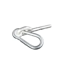 Waelbers schommelhaak met karabijnhaak en houtdraad 8x80 mm verzinkt