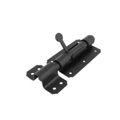 Waelbers schuifgrendel zware uitvoering 100 mm zwart