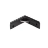 Waelbers stoelhoek 55x55 mm zwart 4 stuks