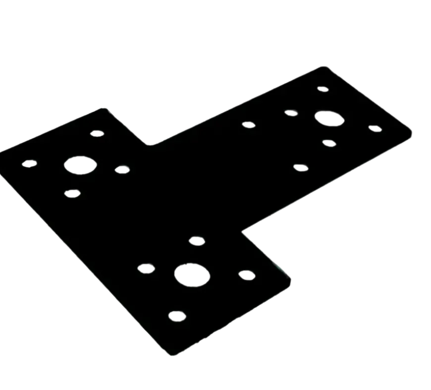 Waelbers T-plaat 80 x 68 x 38 mm zwart