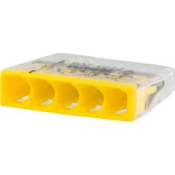 Lasklemmen En Verbindingsklemmen > Wago Lasklem 5-voudig compact 0,5-2,5mm² 2273-205 20 stuks