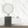 PVC Wandtegels & Panelen|Wandpanelen > Geen Wand/douche paneel kunststof Allora 260x90 cm wit marmer mat, dikte 5mm 2,34 m²