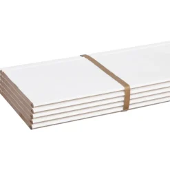 Wand- & Plafondplaten|Schroten & Rabatdelen > CanDo Wand-en plafondpaneel MDF gegrond ca. 13,5 cm breed, lengte 260 cm 5 stuks (ca. 1.75 m2)
