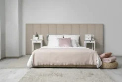 Wandkussens|Wandpanelen > Geen Wandkussen boucle taupe 120x30 cm