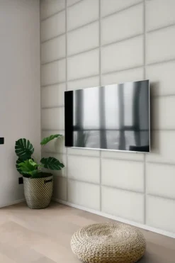 Wandkussens|Wandpanelen > Geen Wandkussen grof geweven crème 60x30 cm