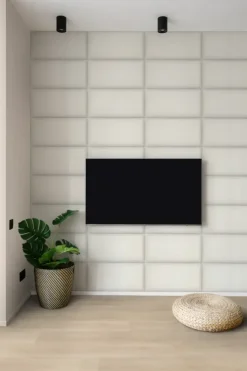 Wandkussens|Wandpanelen > Geen Wandkussen grof geweven crème 60x30 cm