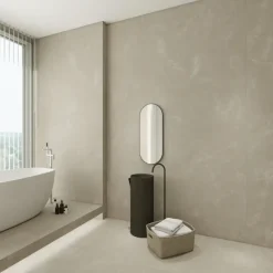 PVC Wandtegels & Panelen|Wandpanelen > Geen Wandpaneel kunststof Allora beige marmer mat 260x90 cm, dikte 5mm 2,34 m²