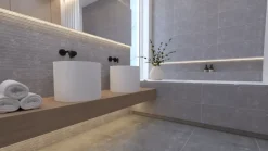 Wandtegel Brava 25 x 75 cm keramiek grijs 1,69 m²