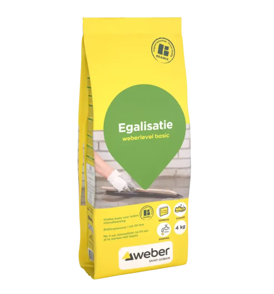 Mortel > Weber Saint-Gobain Weber Beamix egalisatiecement 4 kg