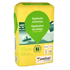 Mortel > Weber Saint-Gobain Weber Beamix Egalisatie zichtvloer 20 kg