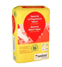 Mortel > Weber Saint-Gobain Weber Beamix lichtgewicht betonmortel grijs 18 kg
