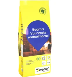 Mortel > Weber Saint-Gobain Weber Beamix metselmortel vuurvast grijs 5 kg