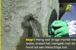 Steen- & Betonreparatie > Weber Saint-Gobain Weber Beamix repair snelcement waterstop 1 kg