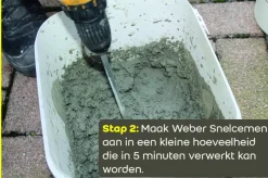 Steen- & Betonreparatie > Weber Saint-Gobain Weber Beamix snelcement 4 kg