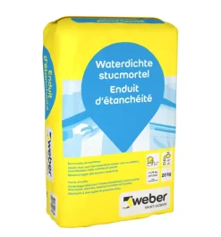 Mortel|Gipsen > Weber Saint-Gobain Weber Beamix waterdichte stucmortel 20 kg
