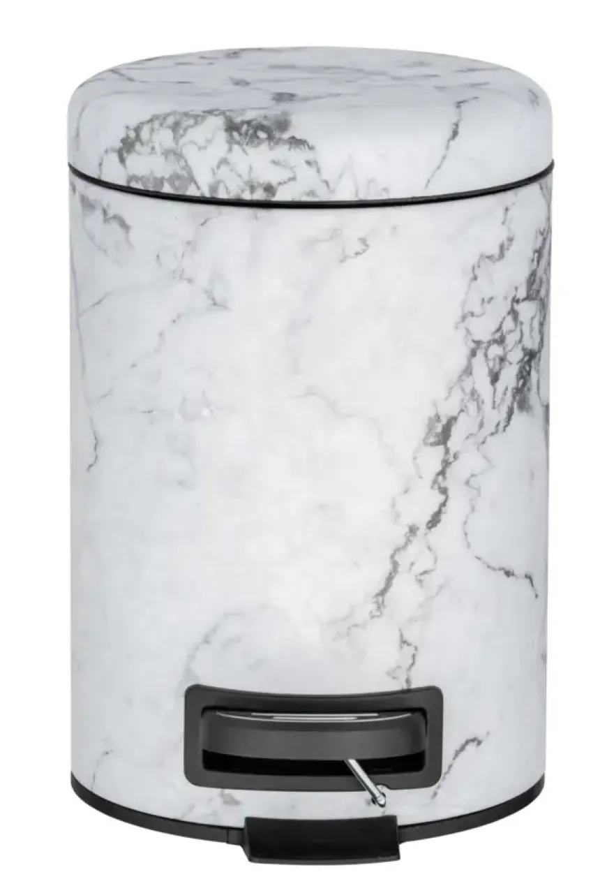 Wenko afvalemmer Onyx mat