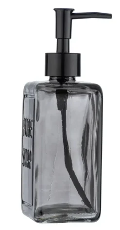 Wenko Pure Soap zeepdispenser glas grijs