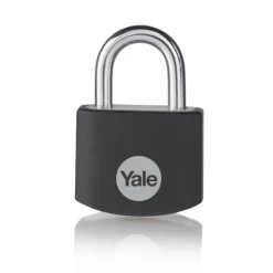 Yale Hangslot aluminium 25 mm zwart