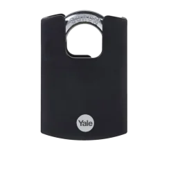 Yale Hangslot messing zware uitvoering 50 mm met zwarte body