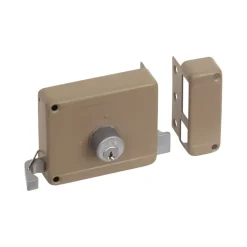 Deursloten|Cilinders > Yale Oplegslot met Buitencilinder Los Grijs Gelakt 614-50mm